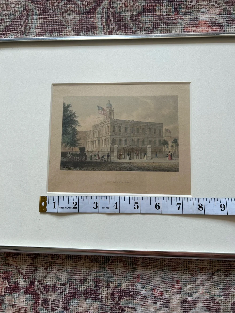 Vintage New York City Hall Framed Print